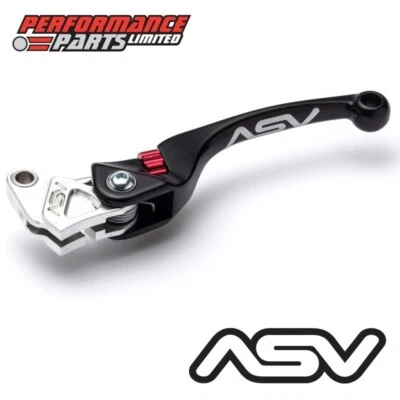 Palanca de embrague larga irrompible negra ASV F4 para Yamaha WR250F 2013 Foto 1 de 4