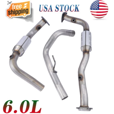 Both Sides Catalytic Converter Set For Hummer H2 6.0L 2003 2004 2005 2006 EPA - Imagem 1 de 4
