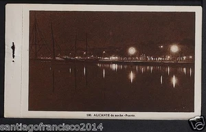 1615.-ALICANTE -100 Alicante de Noche - Puerto - Imagen 1 de 1