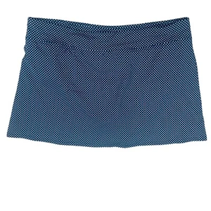 Land’s End Blue White Polka Dots Print Skort Pull On Swimsuit Sz 12 - Picture 1 of 8