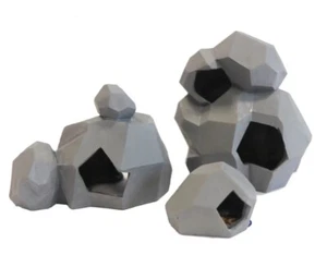 Aquarium Fish Tank Ornament Space Boulders, Decoration in 3 parts. - Picture 1 of 1