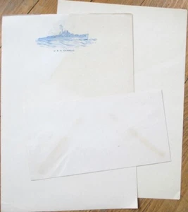 USS Carroll 1940s WWI US Military Ship Letterhead, Cover, Cannon Class Destroyer - Picture 1 of 1