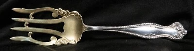 Sterling Silver Meat Fork Antique Beaded Hallmarked 76.5g - 9" - Image 1 of 4