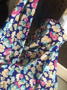 5 MTR Top Quality SATIN DIGITAL FLORAL PRINT Fabric Wide 58” (TRENDY/STYLISH) - Picture 1 of 5