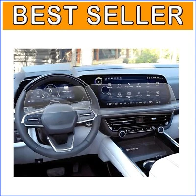 Chevy Tahoe Suburban 2025 4 piezas nano protectores de pantalla [GPS 17,7"" + tablero 11""] Foto 1 de 4