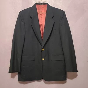 Oleg Cassini Woll Blazer Herren Ventless 2 Knopf Anzug Jacke Sport Mantel Gr. 41 R - Bild 1 von 8