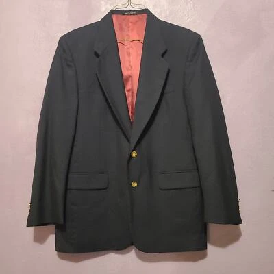 Blazer de lana Oleg Cassini para hombre sin ventilación 2 botones traje chaqueta abrigo deportivo talla 41 R Foto 1 de 4