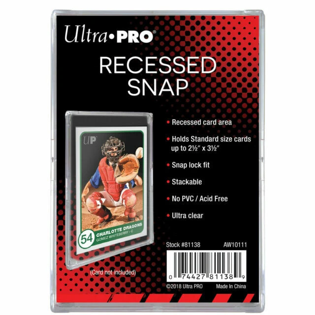 Ultra PRO Recessed Snap Card Holder - 81138