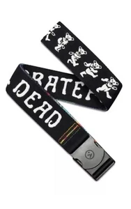 Grateful Dead Dancing Bears Arcade NEW Webbing Belt Black Size to 40 inches NWT - Picture 1 of 3