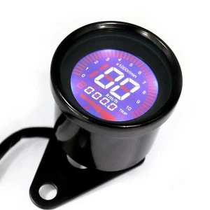Motorcycle Motorbike LED Digital Speedometer Tachometer Odometer Gauge Universal - Picture 1 of 11