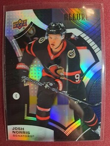 Josh Norris BLACK RAINBOW 2021-22 Upper Deck Allure #16 Ottawa Senators NHL Card