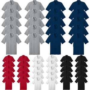 10 Pack Mens Cotton Blank Plain Jersey Golf Polo Collar T Shirt Tee Tops Bulk - Bild 1 von 9