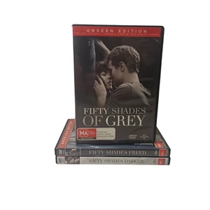 Fifty Shades 1-3 (DVD) Bundle Lot American Erotic Drama Romance Bondage BDSM  - Picture 1 of 16