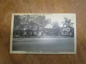 Monrovia Ca. Eleven Oaks Hotel Postcard Unposted B&W White Border RPPC - Picture 1 of 2