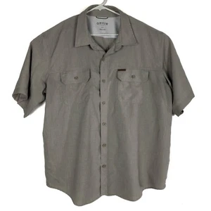 Camisa Orvis Para Hombres Colección Clásica Talla XXL Tostada Botón Delantero Manga Corta Usada en Excelente Condición - Imagen 1 de 5