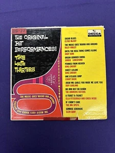 Various Artists The Original Hit Performances The Late Thirties Record Album - Picture 1 of 2