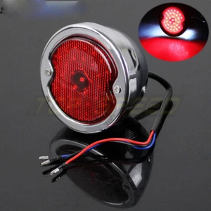 Motorcycle Retro Red LED Rear Tail Brake Stop Light For 1933-36 Ford Model A Car - Picture 1 of 12
