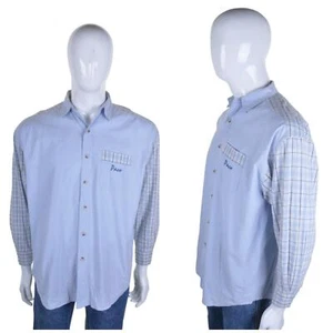 Paco Vintage 90s Zweiton Hemd L Kariert Denim 1990s - Bild 1 von 10