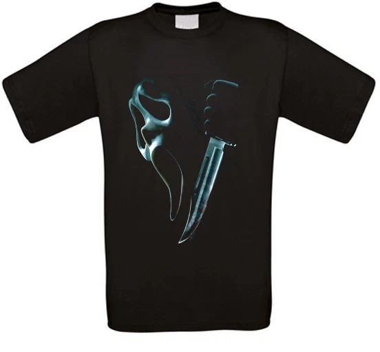 FRUIT OF THE LOOM/GILDAN/B&C/SOL´S Camiseta Scream Wes Craven Ghostface Horror culto todas las tallas NUEVO