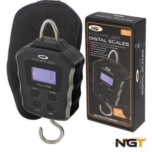 NGT Profiler Digital Scales Carp Fishing Weigh 165lb/75kg With Neoprene Case - Picture 1 of 8