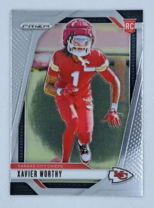 2024 Panini PRIZM Football XAVIER WORTHY RC Kansas City Chiefs ROOKIE #399 - Bild 1 von 3
