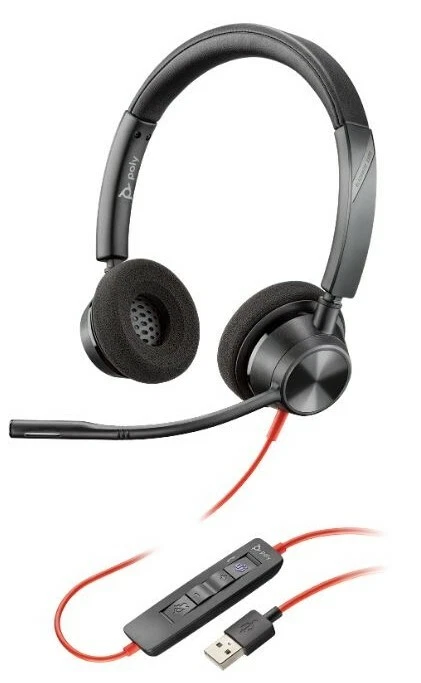 Plantronics Poly Blackwire 3320 BW3320 Headset Stereo USB-A - Image 1 of 1