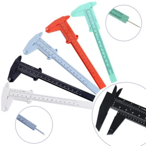 150mm Double Scale Plastic Vernier Caliper Ruler Measuring Tool Inch/Metric - Picture 1 of 19