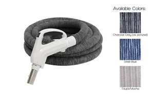 35' Premium Electric Central Vacuum Hose with Cover - Beam Nutone Vacuflo - Picture 1 of 5