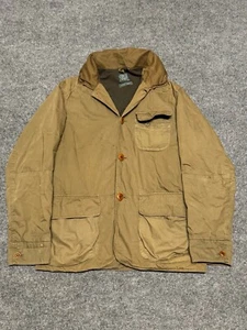 J Crew Trapper Jacket Men Medium Green Packable Hood Outdoor Hunting 37001 Zip - Picture 1 of 5