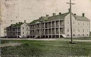 Cartolina d'epoca Fort du Pont Delaware City DE Caserma ~ George A Wolf 1914 - Foto 1 di 3