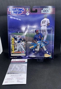 FIGURA DE ALINEACIÓN INICIAL FIRMADA POR SAMMY SOSA autografiada por Chicago Cubs certificado de autenticidad prueba de JSA - Imagen 1 de 10