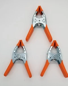 Heavy Duty 6 in Metal Spring Clamps 2.5" Jaw Opening 3 Pcs For Wood Metal Fabric - Picture 1 of 6