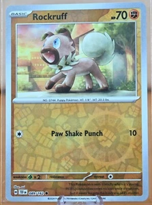 Pokémon TCG: Rockruff - 089/162 - Reverse Holo - Temporal Forces - NM - Picture 1 of 2