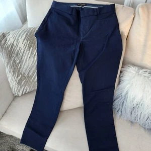 Banana Republic Womens Navy Blue Sloan Cropped Dress Pants Sz 4 Career Slacks B2 - Picture 1 of 4