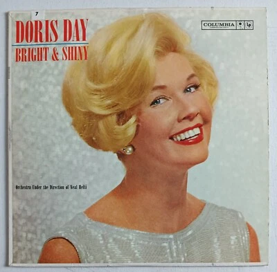 Doris Day Bright & Shiny Vintage Vinyl LP Record Album & Record Sleeve - Image 1 of 4