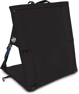 Crazy Creek Original LongBack Chair 1035-016 Black With Blue Camping Chair New - Picture 1 of 5