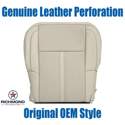 Lincoln MKS 2009-2012 - Parte inferior del lado del conductor cuero genuino cubierta de asiento camel claro Foto 1 de 4