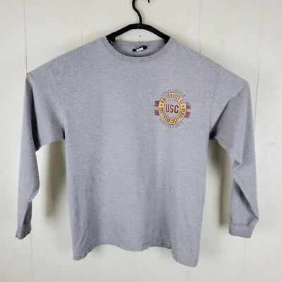 USC Trojans рубашка мужская очень большой серый графический ворота длинным рукавом эластичной - Изображение 1 из 4