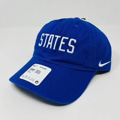 Nike USA Blue Baseball Hat Cap States Heritage86 One Size Unisex Strapback NEW - Image 1 of 4