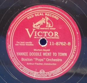 12" Fiedler Boston Pops 78 When Johnny Comes Marching Home /Yankee Doodle EE- 2B - Picture 1 of 2
