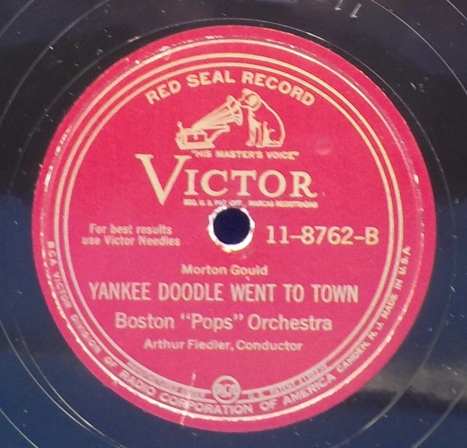 12" Fiedler Boston Pops 78 When Johnny Comes Marching Home /Yankee Doodle EE- 2B - Image 1 of 2