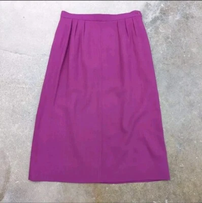Falda lápiz vintage años 70 retro caprichosa indie púrpura rosa lana Foto 1 de 4