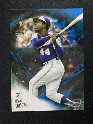 2024 Topps Update Hank Aaron All-Class Blue Parallel Insert #AC-5 Braves - Image 1 of 2
