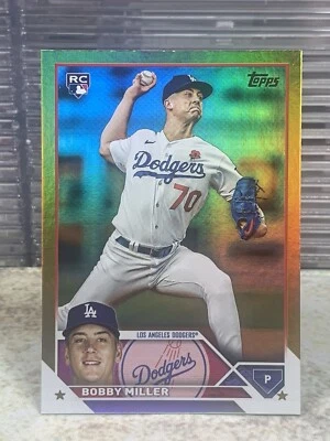 2023 Topps Update #US188 Bobby Miller Gold Foil RC Los Angeles Dodgers - Image 1 of 2