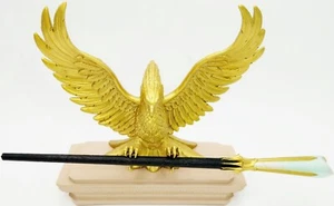 Epic Universe Wizarding World Harry Potter Gold Phoenix Wand Stand Universal NEW - Picture 1 of 2
