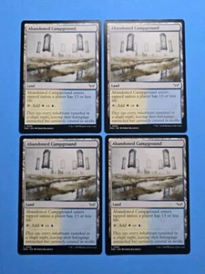 4x Abandoned Campground Duskmourn House Of Horror Mtg Magic Card Dual Land 255 - Picture 1 of 2