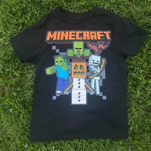 NWT Minecraft Kids Halloween Graphic Short Sleeve Cotton T-Shirt (XS, S, XL) - Picture 1 of 5