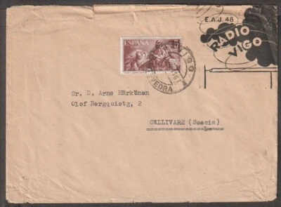 Spain Radio Vigo Advertisement on 1931 cover - Image 1 of 2