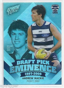 2013 Prime Select Draft Pick Eminence (DPE39) Andrew MACKIE  Geelong - Bild 1 von 1