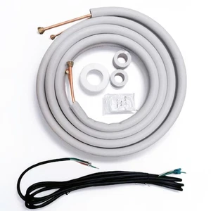 KUPFER Kanallos Mini Split Line Anschluss Zubehör Kit, 1/4" - 3/8" - 16 Fuß - Bild 1 von 2